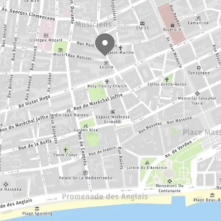 Riviera - Cote D'azur - Superb 2 Bedrooms Terrace Ac - Carre D'or Promenade Des Anglais- Terrasse Palais Alphonse Karr Apartment